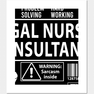 Legal Nurse Consultant T Shirt - MultiTasking Certified Job Gift Item Tee Posters and Art